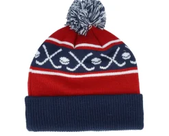 Montreal Canadiens Face-off Cuff Beanie Navy Pom - Outerstuff
