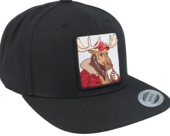 Moose Coffee Black Snapback - Hunter