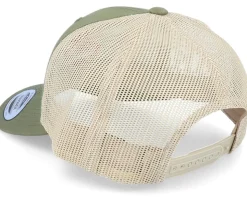 Moose Hunter Logo Mossgreen/Khaki Trucker - Hunter