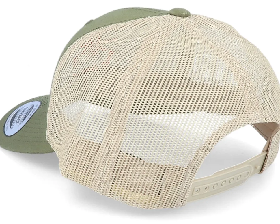 Moose Hunter Logo Mossgreen/Khaki Trucker - Hunter