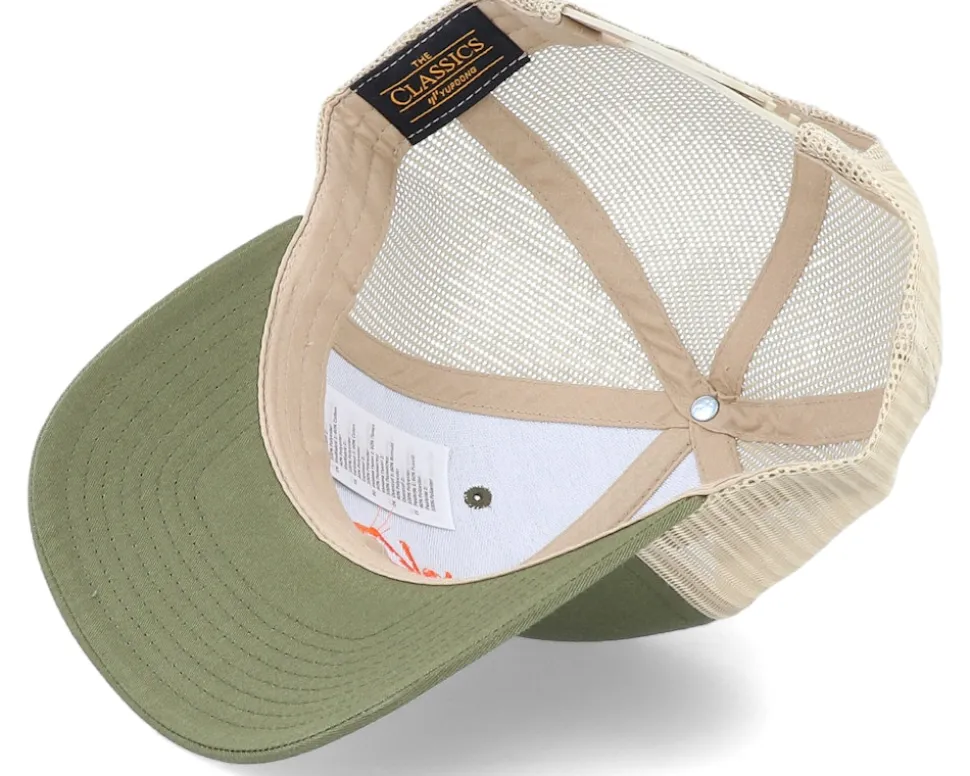 Moose Hunter Logo Mossgreen/Khaki Trucker - Hunter