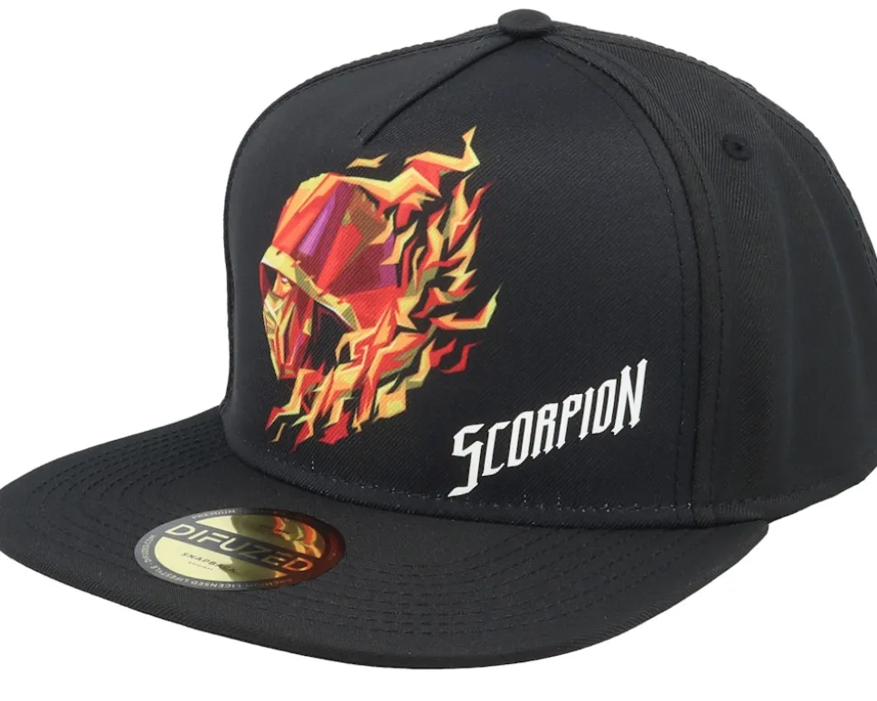 Mortal Kombat Scorpion Black Snapback - Difuzed