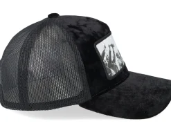 Motorsport Victory Celebration Velvet Black A-Frame Trucker - Calza Pennello