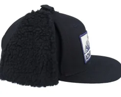 Mountain Adventure Canvas Flatbrim Black Earflap - Wild Spirit