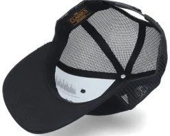 Mountain Badge Fish Patch Black Trucker - Hunter
