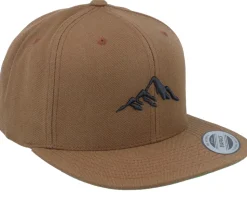 Mountain 3d Black/Tan Brown Snapback - Wild Spirit