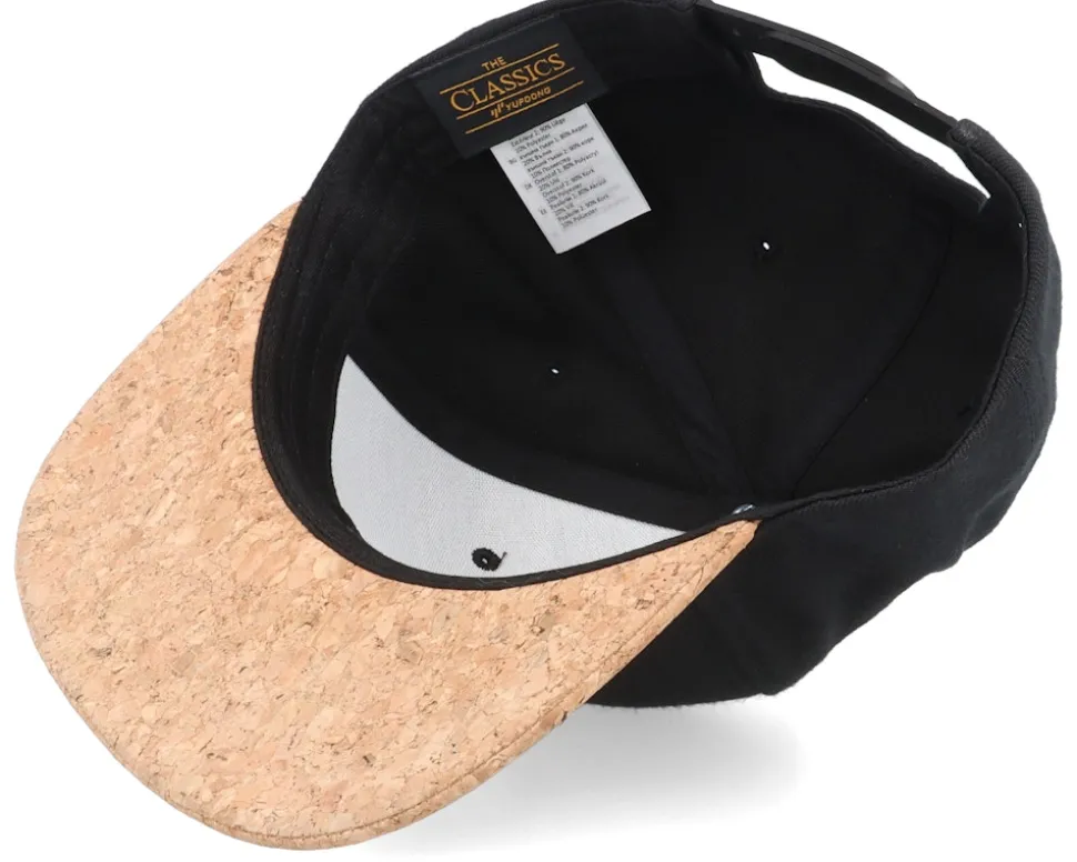 Mountains Bear Patch Black/Cork Snapback - Iconic
