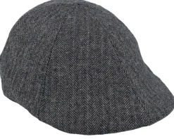 Mr. Mitchell Cap Dark Grey Flat Cap - Barts