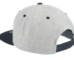 Mustache Logo Grey/Black Snapback - Bearded Man