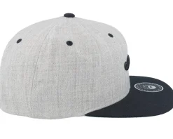 Mustache Logo Grey/Black Snapback - Bearded Man