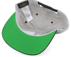 Mustache Logo Grey/Black Snapback - Bearded Man