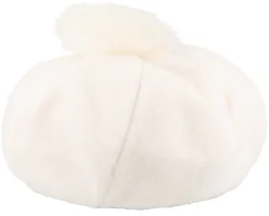Natalie Oversized Pom Off White Beret - Brixton