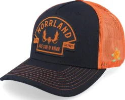 Nature Hooked Black/Orange A-Frame Trucker - SQRTN