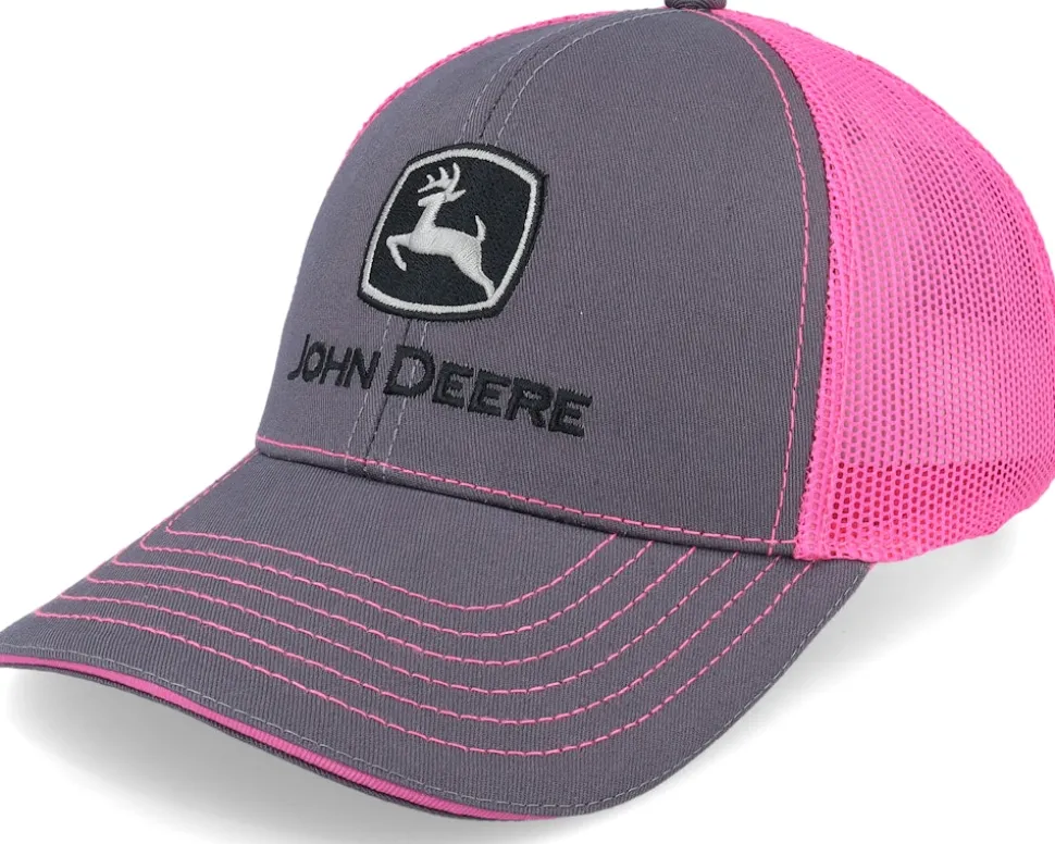 Neon Cap Grey/Pink Trucker - John Deere