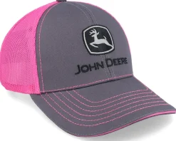 Neon Cap Grey/Pink Trucker - John Deere