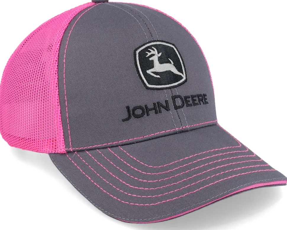 Neon Cap Grey/Pink Trucker - John Deere