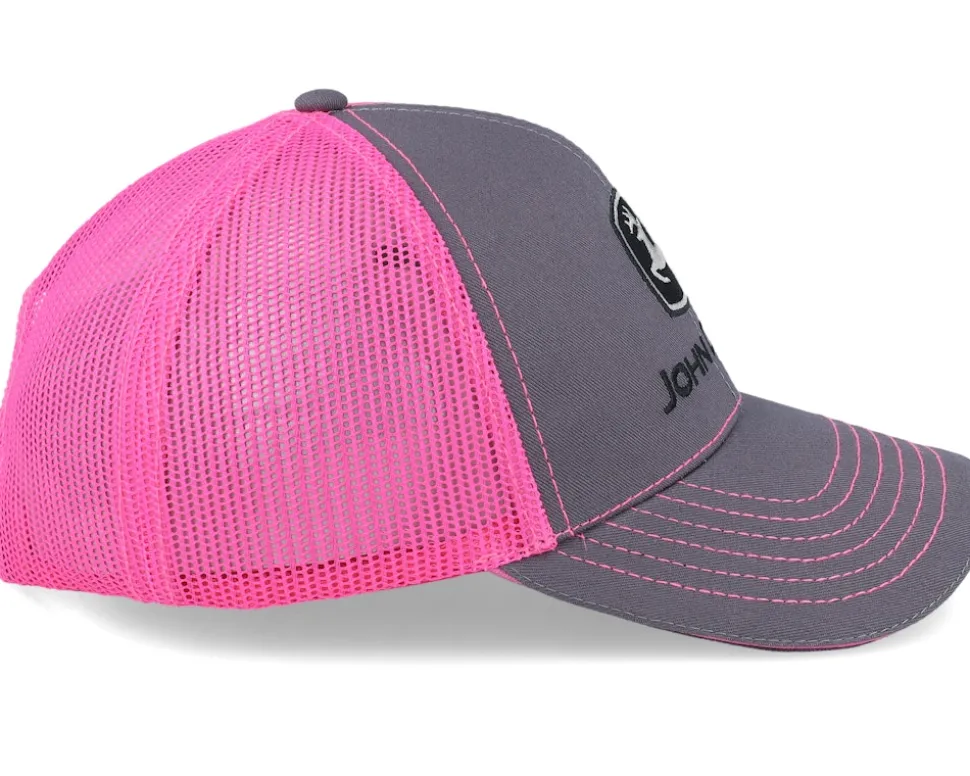 Neon Cap Grey/Pink Trucker - John Deere