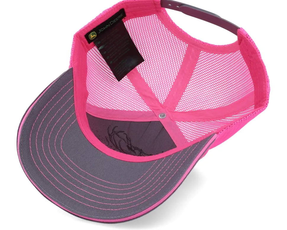 Neon Cap Grey/Pink Trucker - John Deere