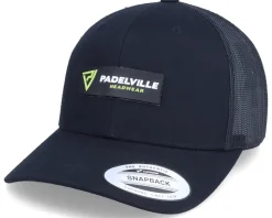 Neon Logo Patch Black Trucker - Padelville