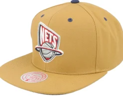 New Jersey Nets Wheat Tc Tan Snapback - Mitchell & Ness