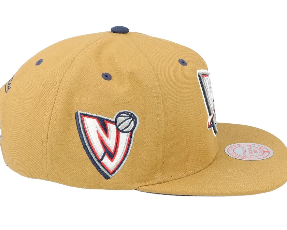 New Jersey Nets Wheat Tc Tan Snapback - Mitchell & Ness
