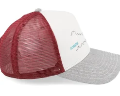 New Line Red/White/Grey A-Frame Trucker - Coastal