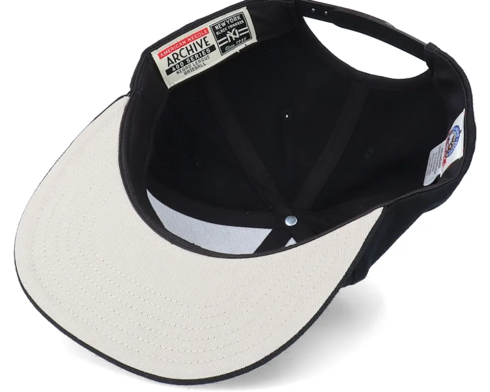 New York Black Yankees Archive 400 Black Snapback - American Needle