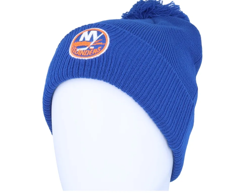 New York Islanders NHL Cuffed Beanie Royal Blue Pom - Adidas