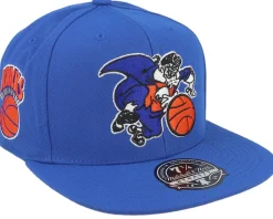 New York Knicks Logo History Hwc Blue Fitted - Mitchell & Ness