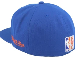 New York Knicks Logo History Hwc Blue Fitted - Mitchell & Ness