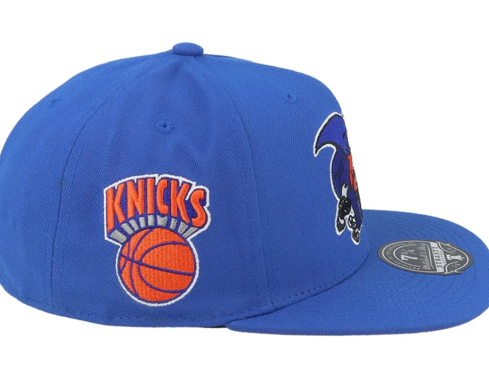 New York Knicks Logo History Hwc Blue Fitted - Mitchell & Ness