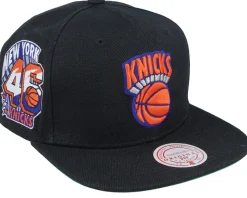 New York Knicks Side Jam Black Snapback - Mitchell & Ness
