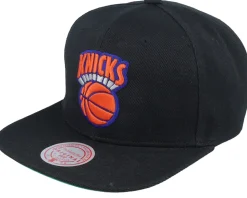 New York Knicks Side Jam Black Snapback - Mitchell & Ness