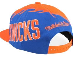 New York Knicks Spiral Deadstock Orange Snapback - Mitchell & Ness