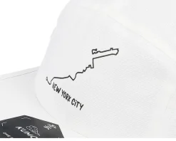 New York Marathon Cloudfit White 5-panel - Kumo