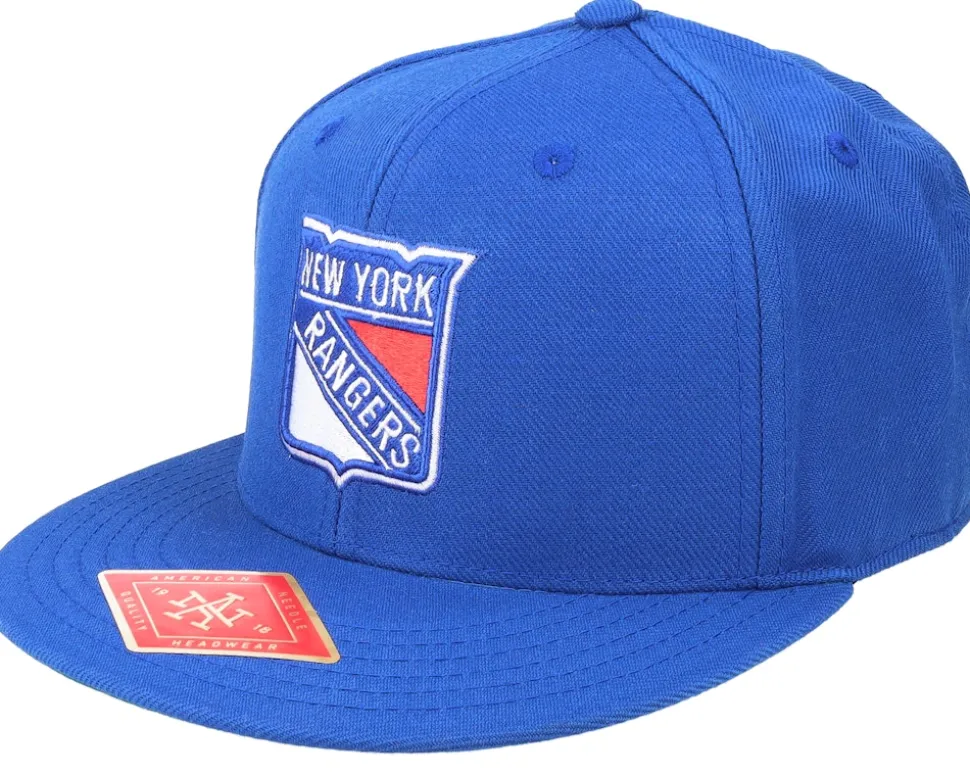 New York Rangers Deep Dish Fitted Royal Fitted - American Needle