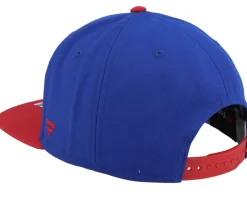 New York Rangers Iconic Color Blocked Deep Royal/Red Snapback - Fanatics