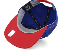 New York Rangers Iconic Color Blocked Deep Royal/Red Snapback - Fanatics
