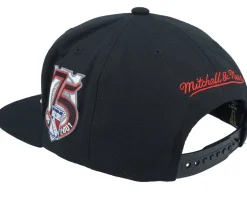 New York Rangers Oversweep Vintage Black Snapback - Mitchell & Ness