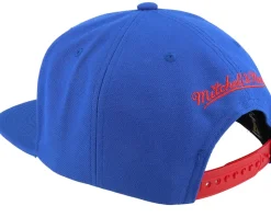 New York Rangers Retro Lock Up Blue Snapback - Mitchell & Ness