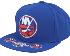 New York Rangers Retro Lock Up Blue Snapback - Mitchell & Ness