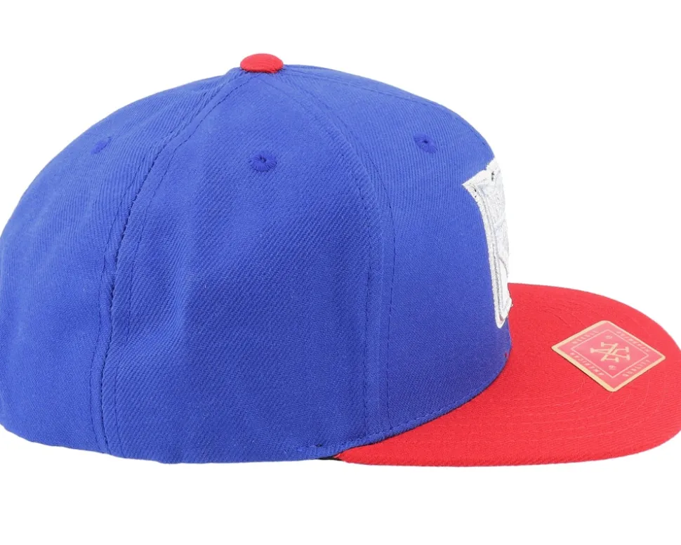 New York Rangers Silver Fox Royal/Red Snapback - American Needle