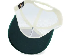 New York Silver Patch Velvet Green/Ivory A-Frame Trucker - Calza Pennello