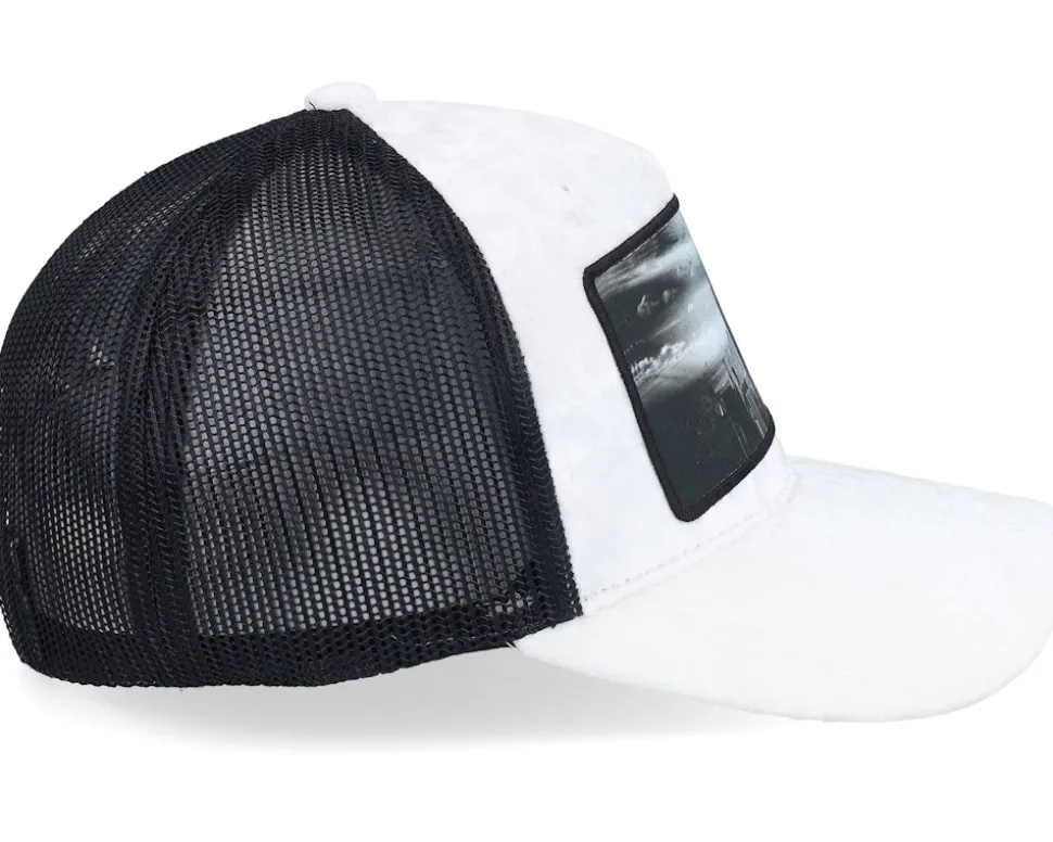 New York Skyscraper Velvet White/Black A-frame - Calza Pennello