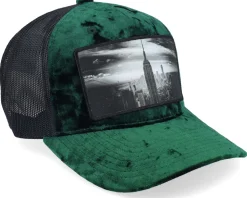 New York Skyscraper Velvet Green/Black A-frame - Calza Pennello