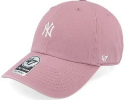 New York Yankees Base Runner Clean Up Mauve Dad Cap - 47 Brand