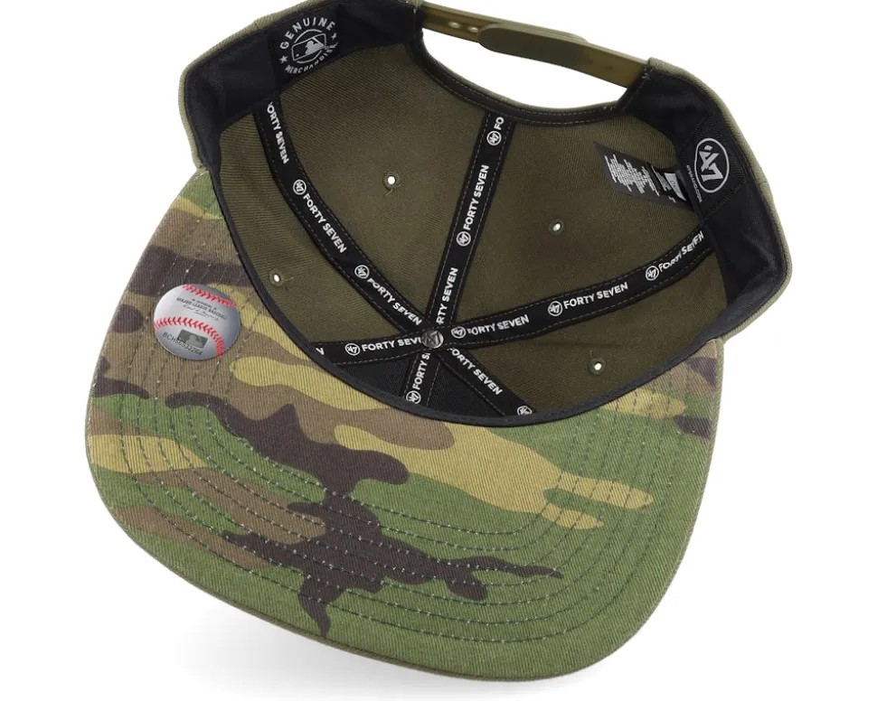 New York Yankees MLB Ballpark Camo Captain Sandalwood Snapback - 47 Brand