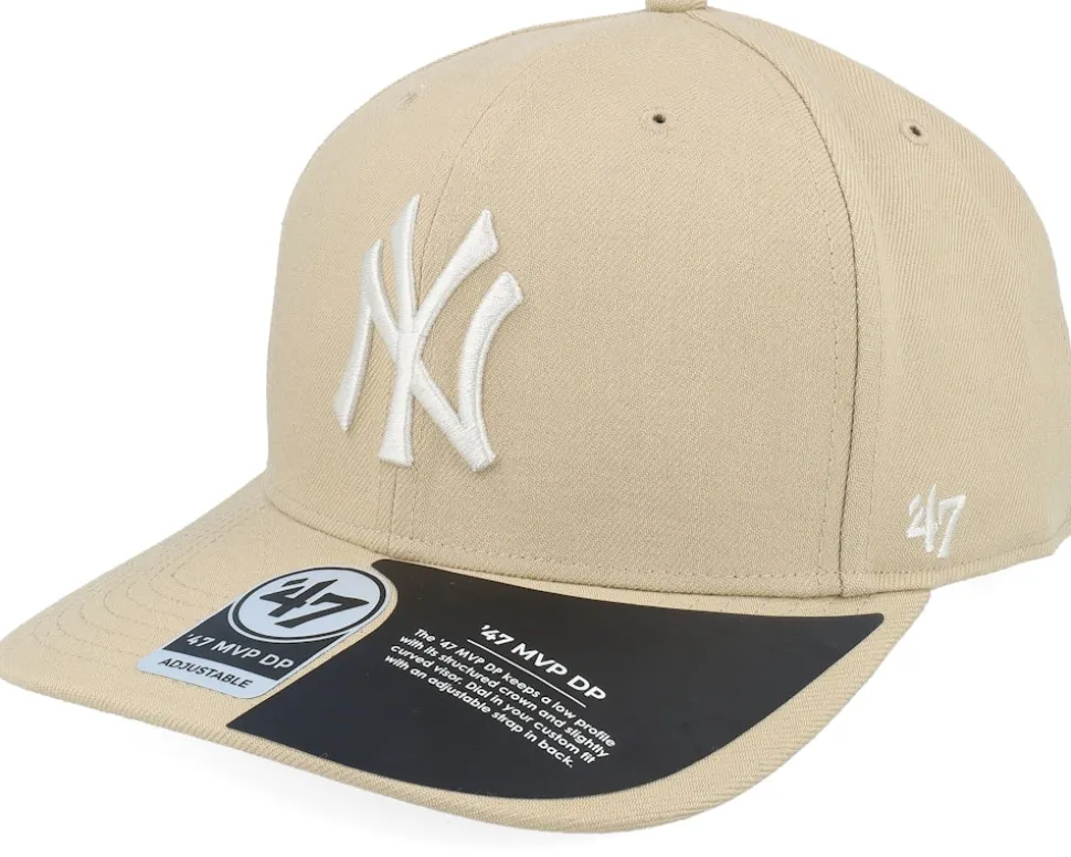 New York Yankees MLB Zone 47 Mvp Dp Cap Khaki Snapback - 47 Brand