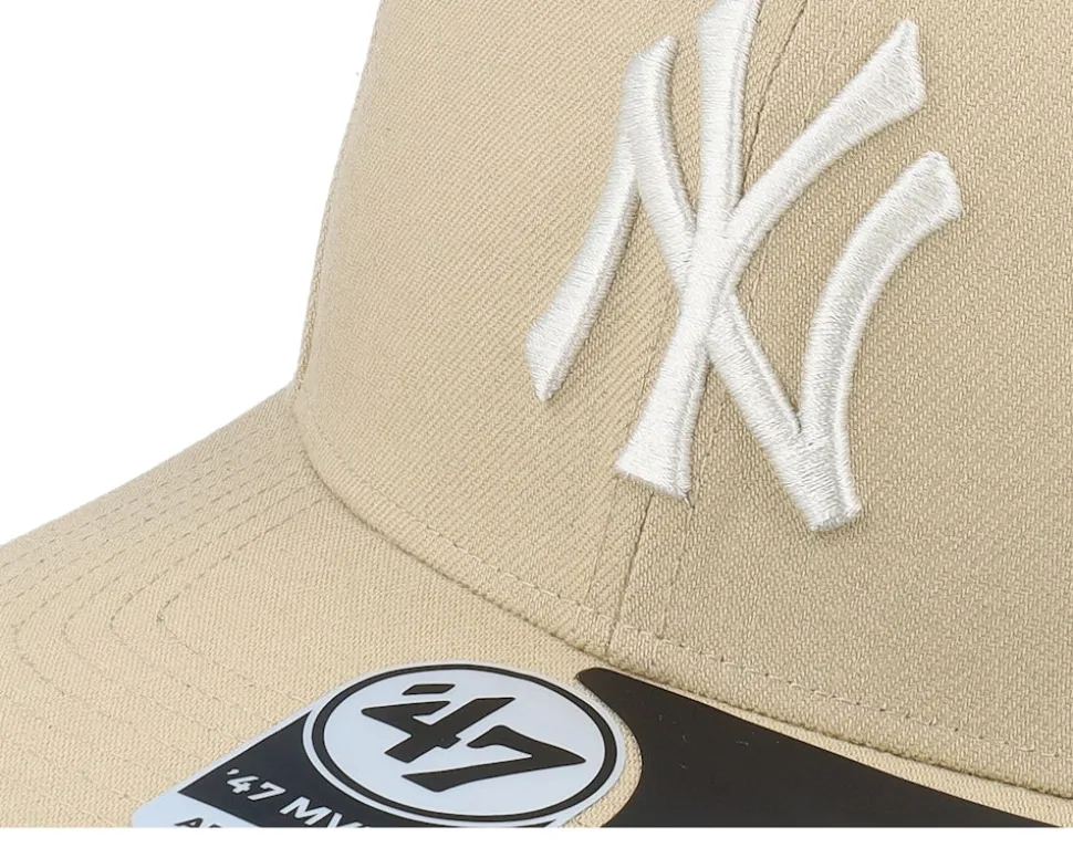 New York Yankees MLB Zone 47 Mvp Dp Cap Khaki Snapback - 47 Brand