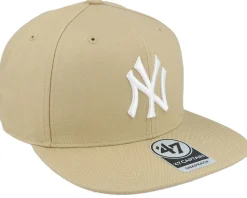 New York Yankees No Shot Captain Khaki/White Snapback - 47 Brand